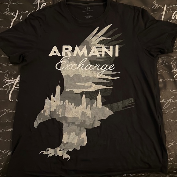 Medium Armani Exchange Black T-Shirt - Picture 1 of 2